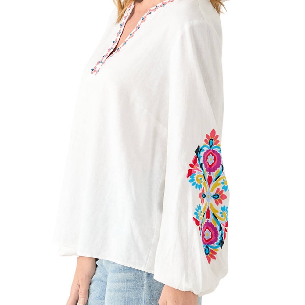 Philosophy White Embroidered Women's Top - small - Picture 3 of 12